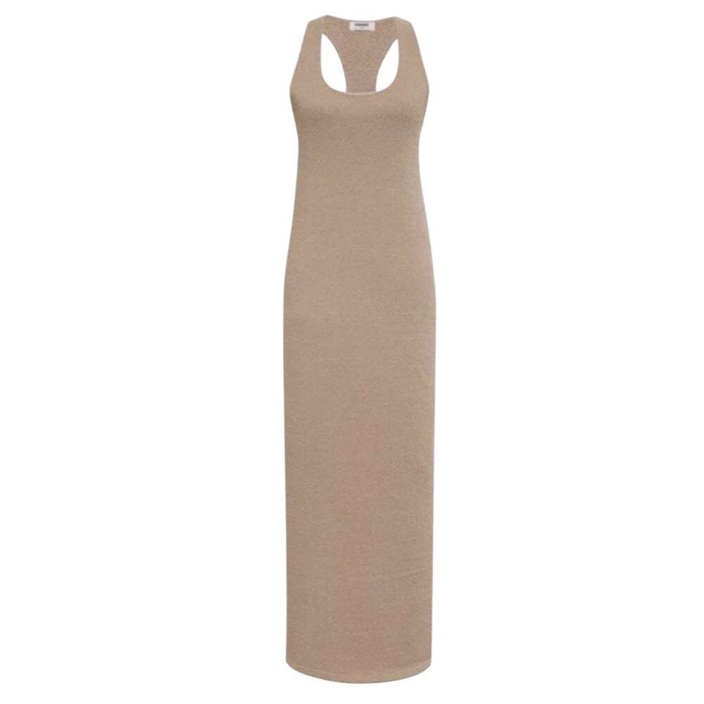 Rumored Cloud Nine Maxi Dress Taupe Minimalist Casual Size Xs